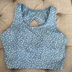 GapFit longline high neck sports bra